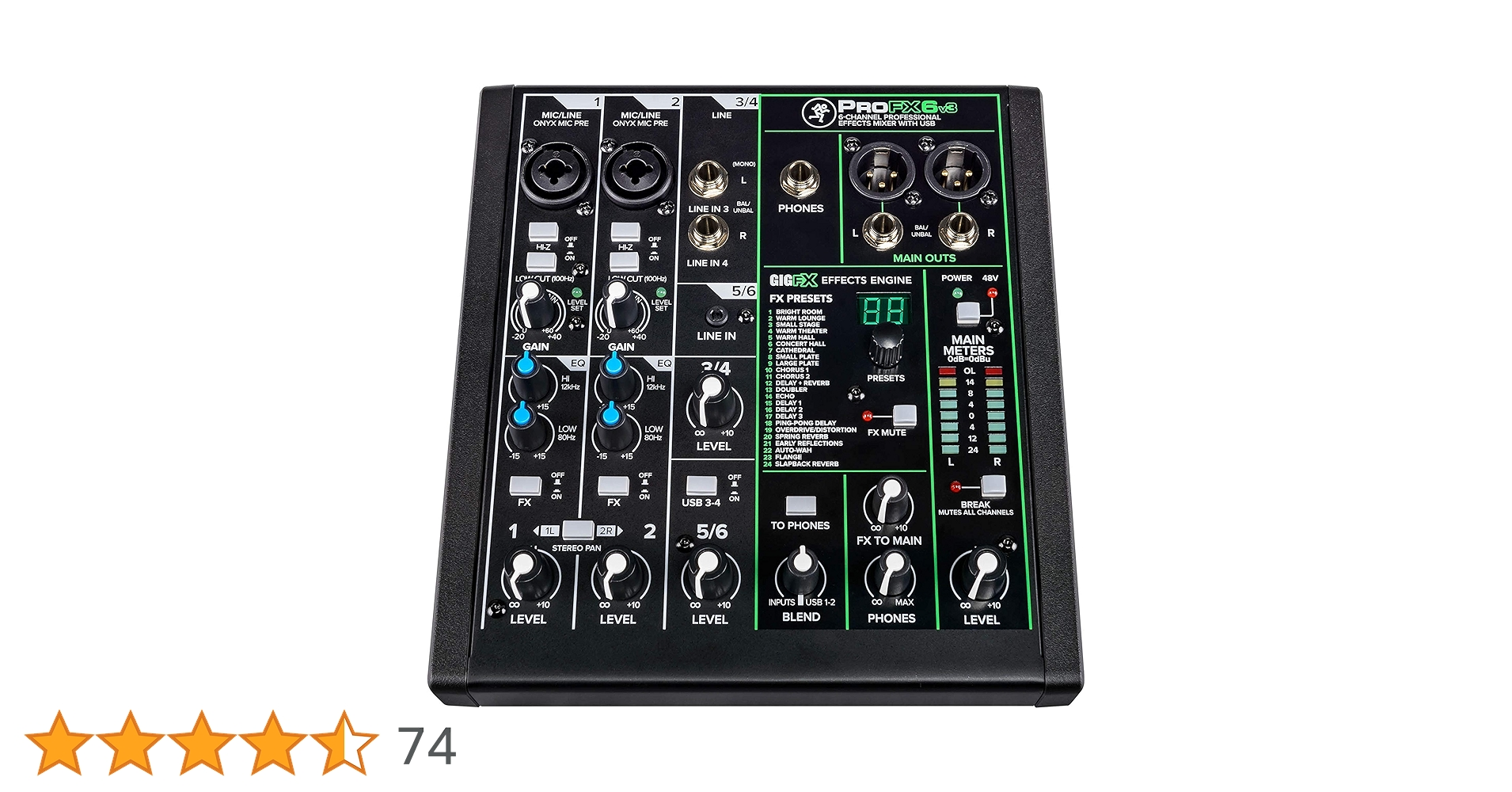 Amazon.co.jp: Mackie ProFX6v3 Console de mixage Nombre de